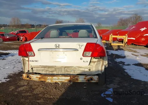 2003 Honda Civic Lx z USA, uszkodzony, nr VIN 2HGES166X3H510407